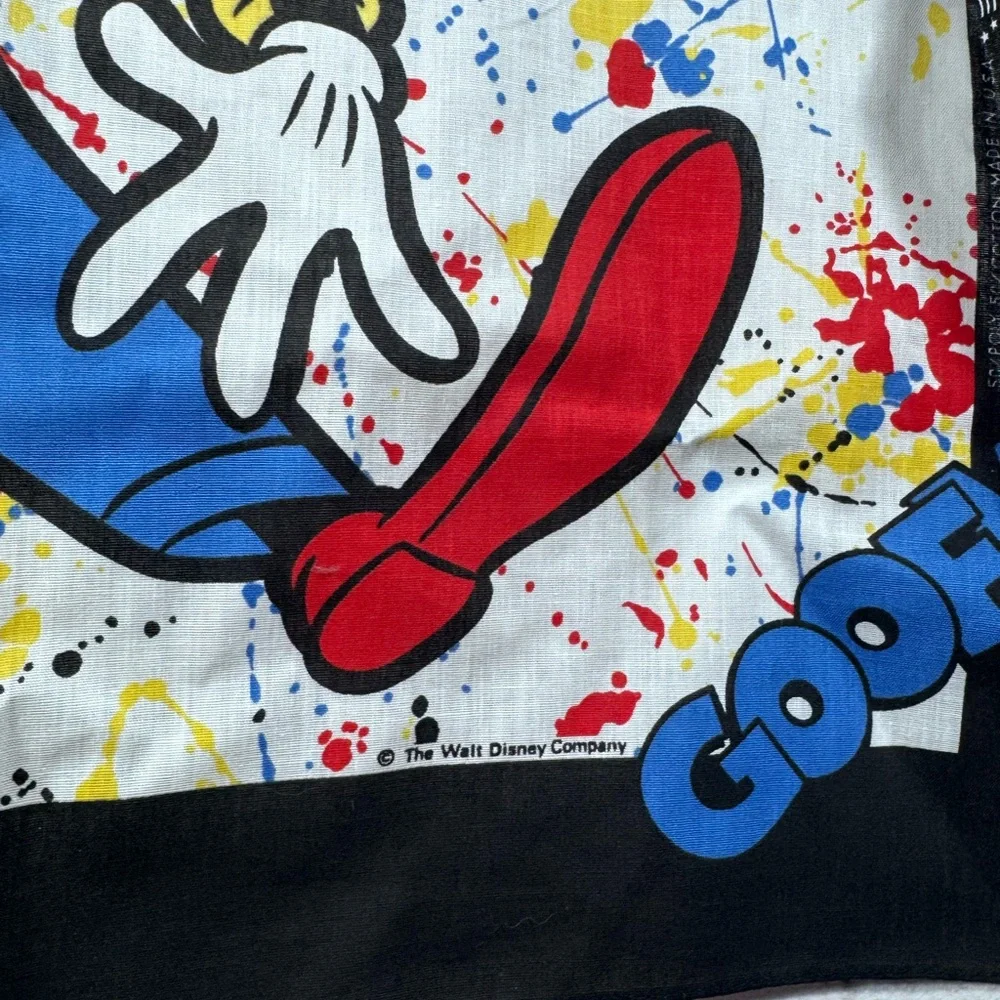 Vintage Goofy Paint Splatter J.A Woronowicz Bandana